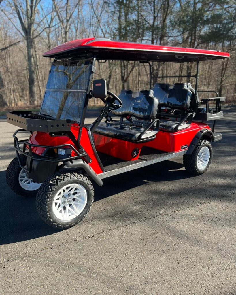 Side View Red cart